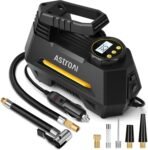 Portable 12 V AstroAI Tire Inflator – Fast Digital Air Compressor
