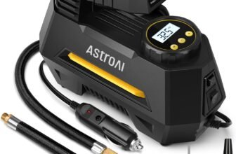 Portable 12 V AstroAI Tire Inflator – Fast Digital Air Compressor