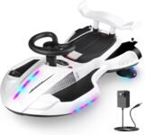 12V Electric Wiggle Car Ride-On Toy for Kids – Anti-Rollover + Bluetooth Fun on Sale at $108.79 (was $145.99)