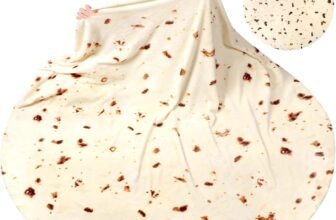 Music Color 71″ Double-Sided Tortilla Blanket – Giant Funny Food Throw on Sale for $6.83