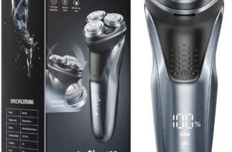 GDKLXL Rechargeable Electric Razor for Men – Waterproof Shaver with Pop-Up Trimmer on Sale at $27.99 (was $124.99)