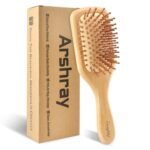 Arshray Wooden Bamboo Hair Brush – Anti-Static Natural Bristle Hairbrush on Sale for $3.49