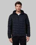 32 Degrees Men's Lightweight Packable Hooded Jacket – Packable hooded jacket with recycled poly fill