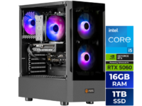 ABS Flavonius Aqua Gaming Desktop (i5-14400F, RTX 5060, 16GB, 1TB) – Intel Core i5-14400F 10-core processor
