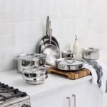 All-Clad D3 13-Piece Stainless Steel Cookware Set – 13 pieces in tri-ply bonded stainless steel for fast, even heating