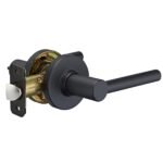 Amazon Basics Contemporary Madison Passage Door Lever – Matte black passage door lever