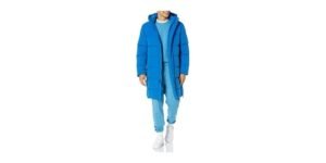 Amazon Essentials Men's Hooded Long Puffer Coat – 74% off the $79.90 list price, verified live on the Woot offer page