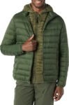 Amazon Essentials Men's Lightweight Packable Hooded Puffer jacket on sale