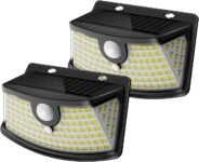 Aootek Solar Motion Sensor Lights 10-Pack (120 LEDs, IP65) – 10-pack of 120-LED solar motion sensor lights