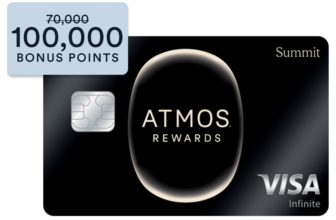 Bank of America Atmos Rewards Summit Visa Infinite Card 100,000-Point Bonus – bonus offer from Bank of America