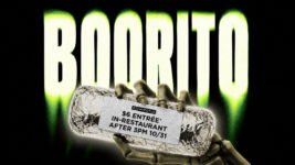 Chipotle Boorito: $6 Entree in Costume on Halloween (Oct 31) – $6 entree (burrito, bowl, salad, or tacos) on Friday, October 31, from 3pm to close