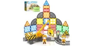 Coodoo Magnetic Tiles Road Set – Magnetic tile road set for building tracks and structures — a solid kids gift pick.