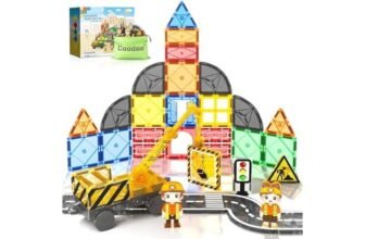 Coodoo Magnetic Tiles Road Set – Magnetic tile road set for building tracks and structures — a solid kids gift pick.