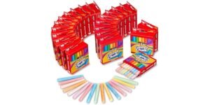 Cra-Z-Art Colored Chalk Sticks Bulk Pack (16 Count) – Bulk pack of 16 colored chalk sticks by Cra-Z-Art