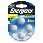 Energizer 2032 3V Lithium Coin Batteries, 4-Pack – Four 3V lithium coin cells — the exact battery your key fob keeps asking for