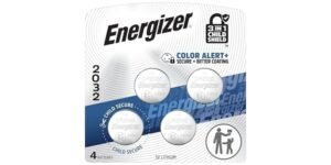 Energizer CR2032 Batteries 4-Pack – 4-pack of Energizer CR2032 3V lithium coin batteries