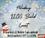 Free LEGO Holiday Build Event at Barnes & Noble (Nov 13-15) – Free in-store LEGO build event November 13-15 at more than 500 Barnes & Noble stores.