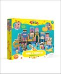 Geoffrey's Toy Box Make A Monster 100-piece solid wood block set