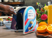 Krusteaz Pancake Pause Box with pancake mix boxes