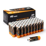 LiCB AA Alkaline Batteries 40-Pack – 40-pack of AA alkaline batteries