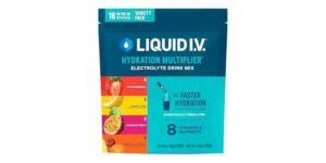 Liquid I.V. Lemon Lime, 16 Servings – Electrolyte drink mix, lemon-lime flavor
