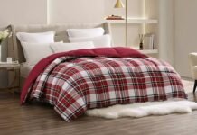 Macy's Danny Plaid Comforter Set – Reversible 3-piece set: comforter plus matching pillow shams