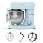 Martha Stewart 5.3-Quart Stand Mixer – 5.3-quart tilt-head stand mixer with whisk, dough hook, and flat beater with silicone edge