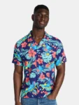 Men's Character Graphic Button-Up Shirts (Super Mario, Stitch, One Piece & More) – Licensed character prints: Nintendo, Lilo & Stitch, SpongeBob, Bluey, One Piece, Mickey