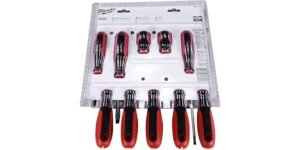 Milwaukee 10-Piece Screwdriver Set – 10-piece set with Tri-Lobe handles (Milwaukee model 48-22-2710)