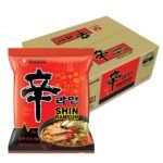 Nongshim Shin Ramyun Spicy Noodles, 20-Pack – 20-pack of Shin Ramyun spicy Korean instant noodles