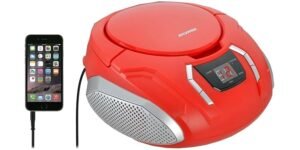Proscan Elite Portable CD Boombox – Portable CD boombox with radio