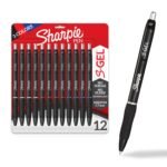 Sharpie S-Gel Gel Pens, Black, Medium Point 12-Count – 12-pack of Sharpie S-Gel gel pens, black ink, 0.7mm medium point.