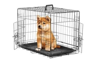 Simple Deluxe 24-Inch Small Dog Crate – 24-inch crate sized for small dogs