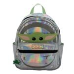 Star Wars Mandalorian Grogu Mini Backpack – Mandalorian Grogu print in mint with frog charm