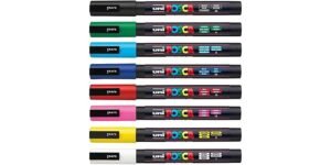uni POSCA PC-3M Water-Based Markers – Water-based paint markers, fine bullet tip