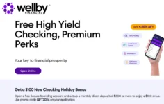 Wellby Financial $100 Checking Bonus (TX) – $100.00 bonus offer from Wellby Financial