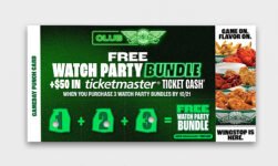 Wingstop $1 Wings + Game Day Punch Card – $1-per-wing deal: 30 wings for $30 every Thursday and Sunday through January 3, 2027, plus NFL game days