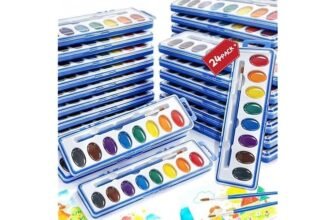 YILEGSYO 24-Pack Watercolor Paint Set – 24-pack watercolor paint set for kids and hobbyists at half off.