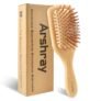 Arshray Wooden Bamboo Hair Brush – Anti-Static Natural Bristle Hairbrush on Sale for $3.49