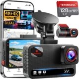 TERUNSOUl 4K+4K Dash Cam Front and Rear