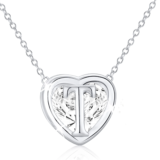 APSVO 18K White Gold Initial Stud Earrings