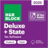 H&R Block Tax Software Deluxe + State 2025