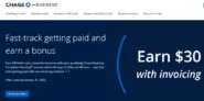 Chase Business Checking $30 Bonus for 5 Invoices – $30.00 Bonus with code MX7242722C9FVY6R