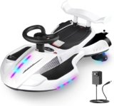 12V Electric Wiggle Car Ride-On Toy for Kids – Anti-Rollover + Bluetooth Fun on Sale at $108.79 (was $145.99)