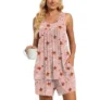 Women’s Summer Sleeveless Tank and Shorts Pajama Set