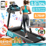 WALERTA 3.75HP Folding Incline Treadmill